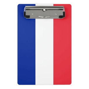 Mini klembord met vlag van Frankrijk