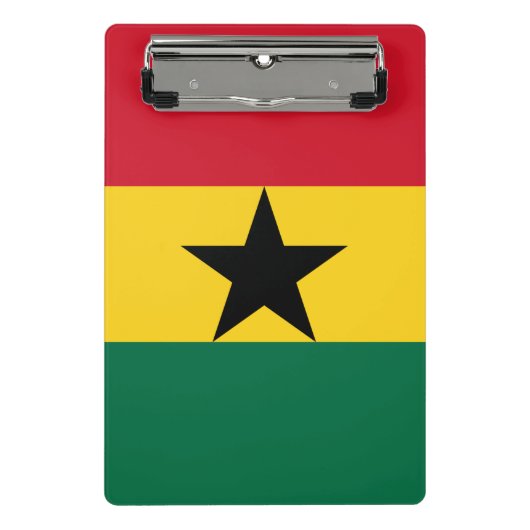 Mini klembord met vlag van Ghana (Voorkant)