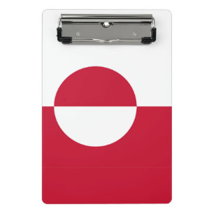 Mini klembord met vlag van Groenland