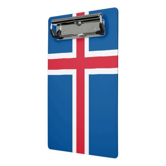 Mini klembord met vlag van IJsland (Angled2)