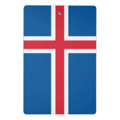 Mini klembord met vlag van IJsland (Achterkant)