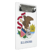 Mini klembord met vlag van Illinois State, Verenig (Schuin)