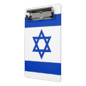 Mini klembord met vlag van Israël (Angled2)