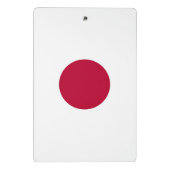 Mini klembord met vlag van Japan (Achterkant)