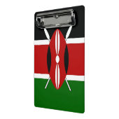 Mini klembord met vlag van Kenia (Angled2)