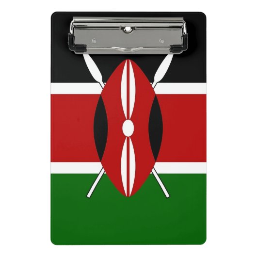 Mini klembord met vlag van Kenia (Voorkant)