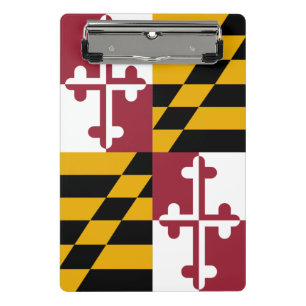 Mini klembord met vlag van Maryland State, Verenig