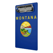 Mini klembord met vlag van Montana, Verenigde Stat (Angled2)