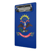 Mini klembord met vlag van North Dakota (Angled2)