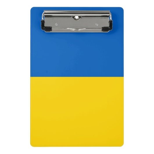 Mini-klembord met vlag van Oekraïne Mini Klembord (Voorkant)