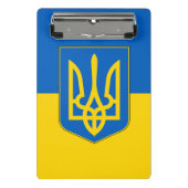 Mini-klembord met vlag van Oekraïne Mini Klembord (Voorkant)