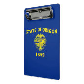 Mini klembord met vlag van Oregon, Verenigde State (Angled2)