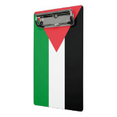 Mini klembord met vlag van Palestina (Angled2)