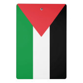 Mini klembord met vlag van Palestina (Achterkant)