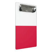 Mini klembord met vlag van Polen (Schuin)