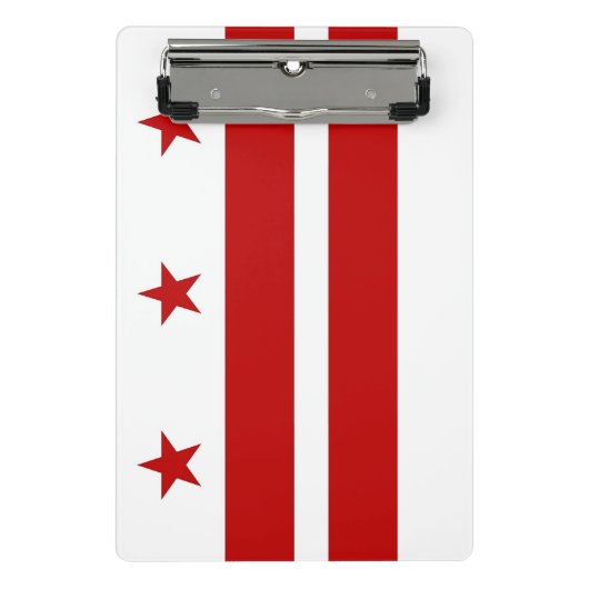 Mini klembord met vlag van Washington DC, Verenigd (Voorkant)