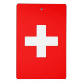 Mini-klembord met vlag van Zwitserland Mini Klembord (Achterkant)