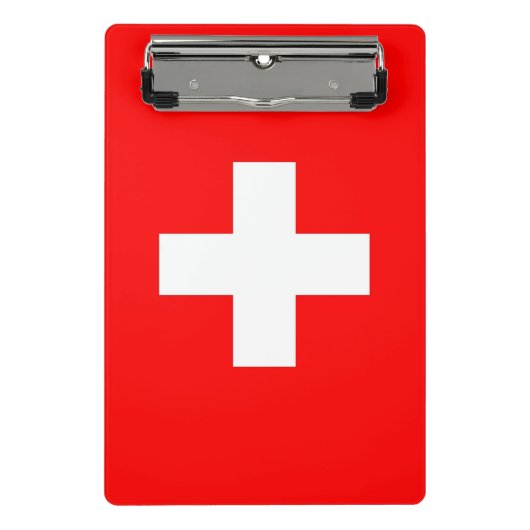 Mini-klembord met vlag van Zwitserland Mini Klembord (Voorkant)