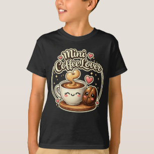 Mini koffieliefhebber leuk cadeau-idee voor kinder t-shirt