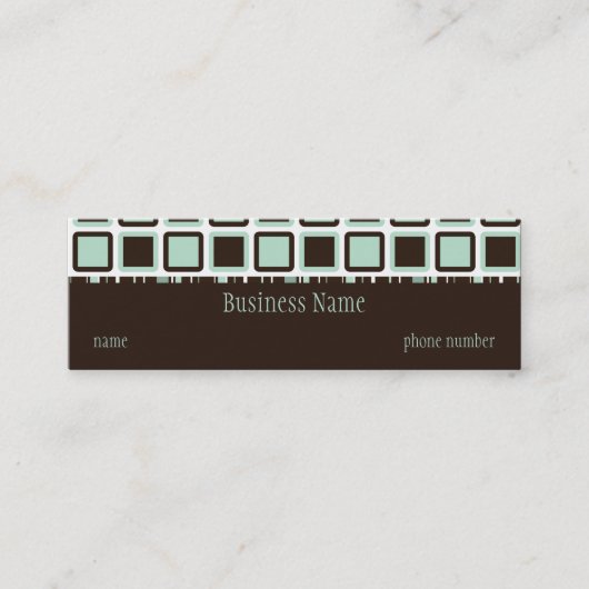 Mini Le carte de visite maigre de télévision (Devant)