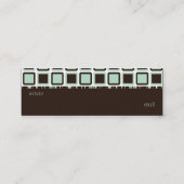 Mini Le carte de visite maigre de télévision (Dos)