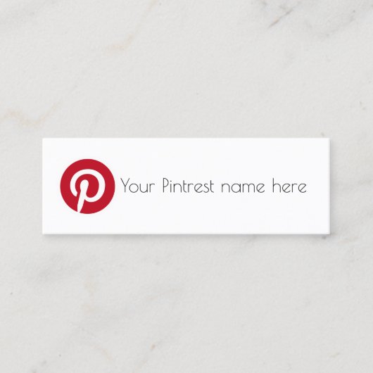Mini le carte de visite pintrest (Devant)