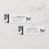 Mini Le papillon embrasse le carte de visite maigre (Devant / Derrière)