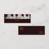 Mini Le piano verrouille le carte de visite (Devant / Derrière)