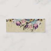 Mini Le résumé fleurit le carte de visite (Dos)