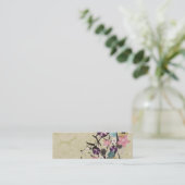 Mini Le résumé fleurit le carte de visite (Debout devant)