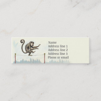 Mini Le singe brille le carte de visite