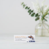 Mini Les chartes de pêche admettent un carte de visite (Debout devant)