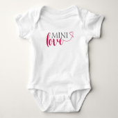 Mini Liefde Matching Mama en Me Valentijn Baby Romper (Voorkant)