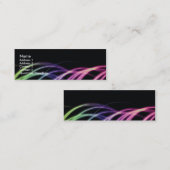 Mini Lignes onduleuses modèle de carte de visite (Devant / Derrière)