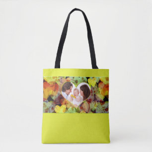 Mini-Lijst - Harten V + uw foto Tote Bag