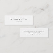 Mini Lin Plain mince Carte de visite professionnel maig (Devant / Derrière)