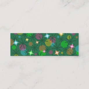 Mini Lumières de Noël carte de visite vert maigre