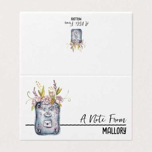 Mini Lunchbox Kaarten 🍎 Gepersonaliseerd met Jouw (Buitenkant ongevouwen)