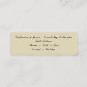 Mini Lustre Carte de visite maigre - Crème (Dos)