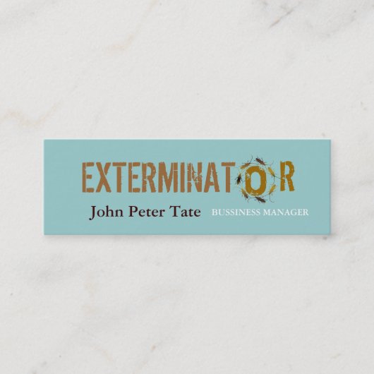 Mini Lutte contre les parasites - carte de visite (Devant)