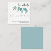 MINI MAAT Eucalyptus Bruiloft Informatie Details Informatiekaartje (Voorkant / Achterkant)