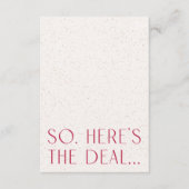 Mini Magenta Mariage Détails Carte RSVP QR Code (Devant)