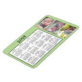 Mini Magnet Calendrier photo personnalisé 2018 (Côté Gauche)