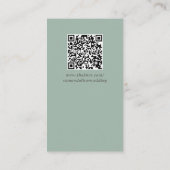Mini Magnolia Eucalyptus trouwgegevens QR-code Informatiekaartje (Achterkant)