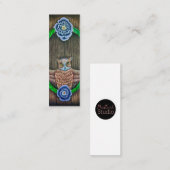 Mini Majestic Owl Signet/mini carte de visite (Devant / Derrière)