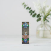 Mini Majestic Owl Signet/mini carte de visite (Debout devant)