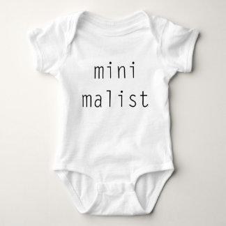Mini Malist Minimalistisch Baby Shirt - Monochroma