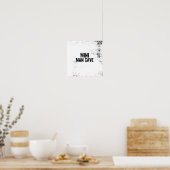 mini man cave citation poster art (Cuisine)