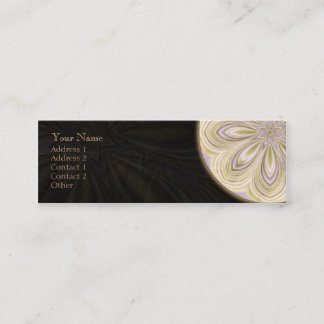 Mini Mandala de affaiblissement d'or - carte de visite