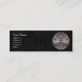 Mini Mandala de vibrations - carte de visite de profil